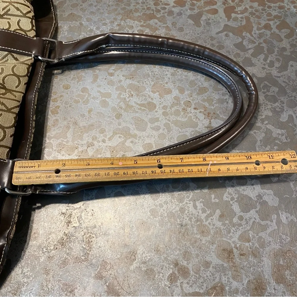 Calvin Klein Tote Bag Woman’s Purse multi Pockets Side pocket Shoulder Bag zip - Picture 15 of 16